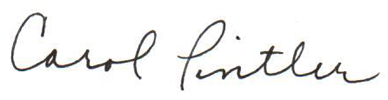 Carol Pintler Signature